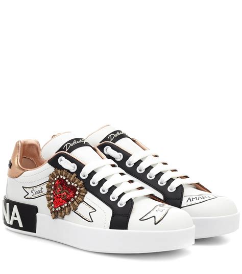 dolce gabbana portofino sneakers with heart|dolce gabbana portofino sneakers men.